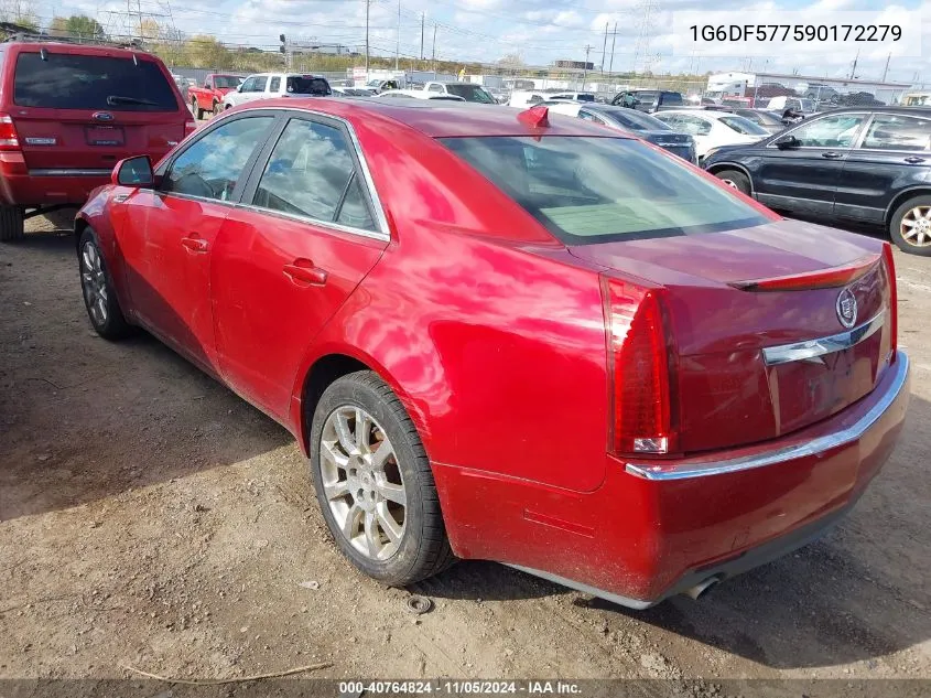 2009 Cadillac Cts Standard VIN: 1G6DF577590172279 Lot: 40764824