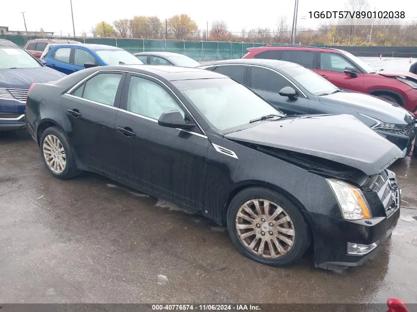 2009 Cadillac Cts Standard VIN: 1G6DT57V890102038 Lot: 40776574