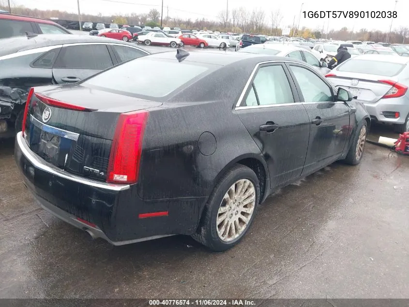 2009 Cadillac Cts Standard VIN: 1G6DT57V890102038 Lot: 40776574