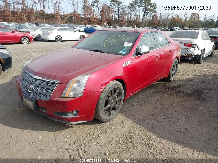 2009 Cadillac Cts Standard VIN: 1G6DF577790172039 Lot: 40778949