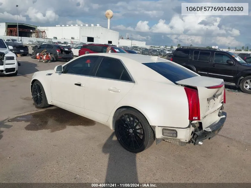 2009 Cadillac Cts Standard VIN: 1G6DF577690140330 Lot: 40811241