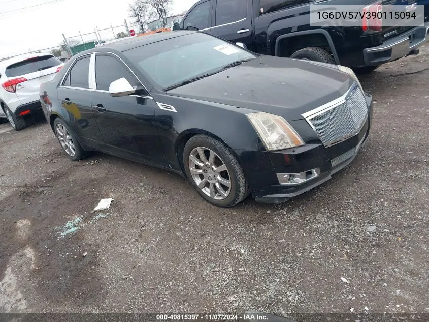 2009 Cadillac Cts Standard VIN: 1G6DV57V390115094 Lot: 40815397