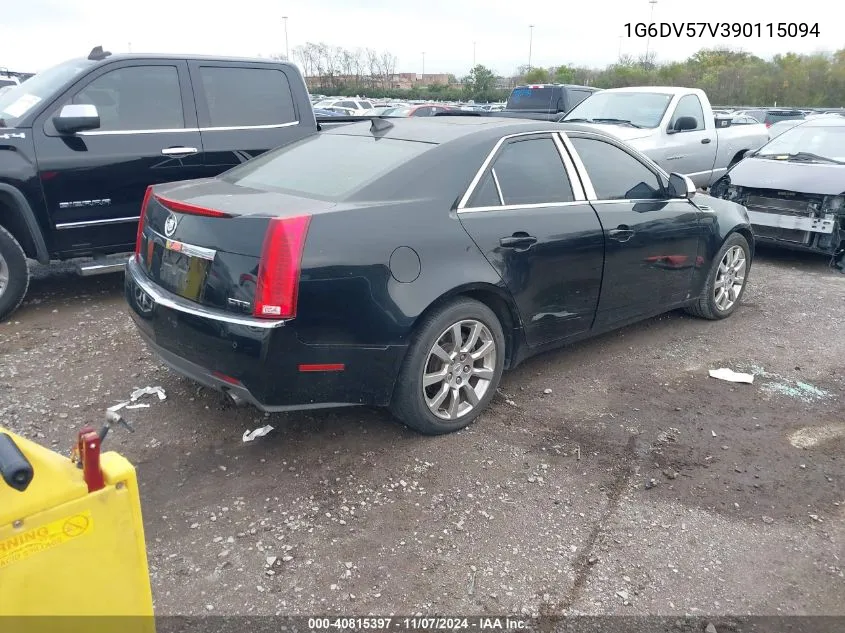 2009 Cadillac Cts Standard VIN: 1G6DV57V390115094 Lot: 40815397