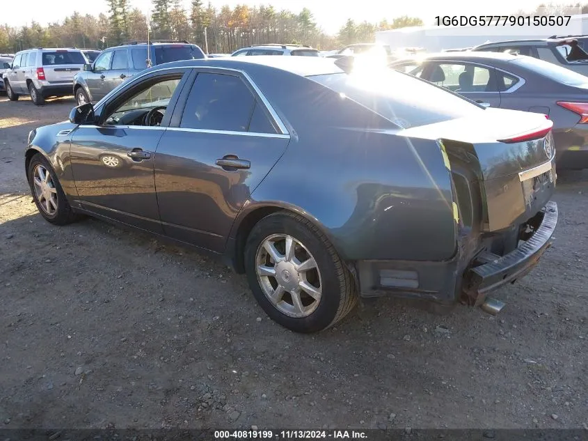 2009 Cadillac Cts Standard VIN: 1G6DG577790150507 Lot: 40819199