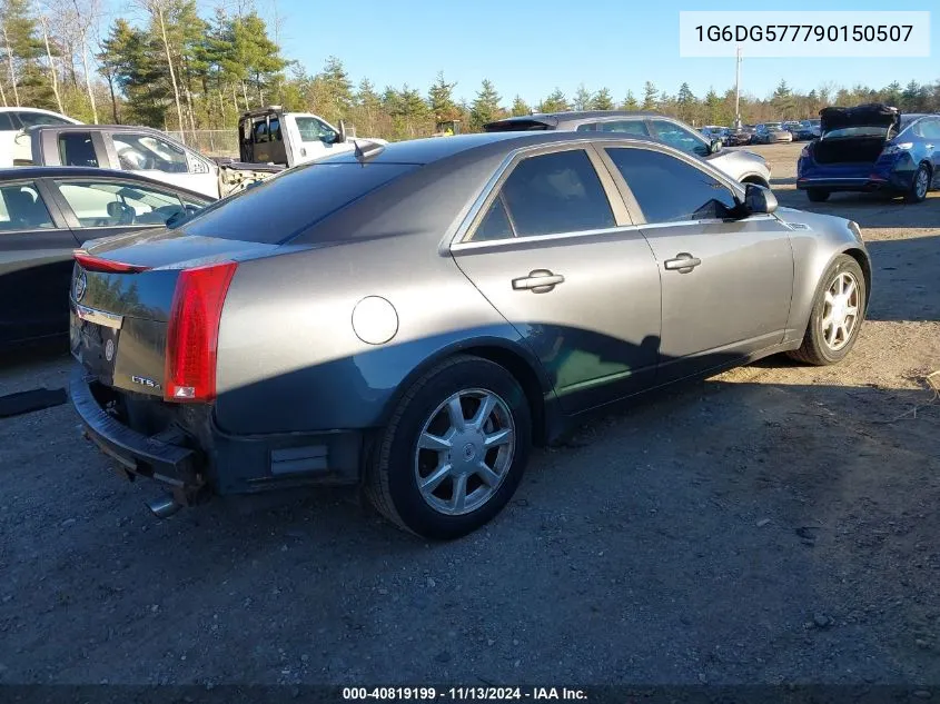 2009 Cadillac Cts Standard VIN: 1G6DG577790150507 Lot: 40819199