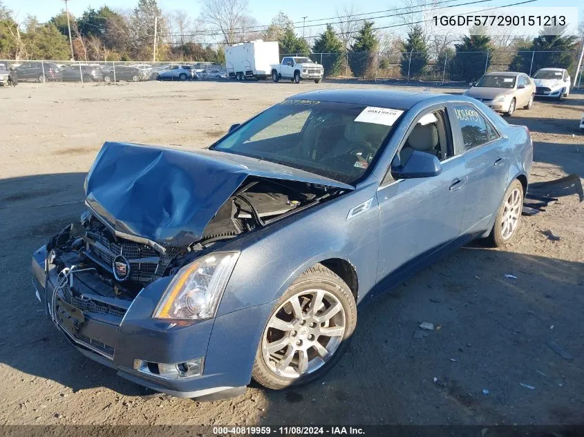 2009 Cadillac Cts Standard VIN: 1G6DF577290151213 Lot: 40819959