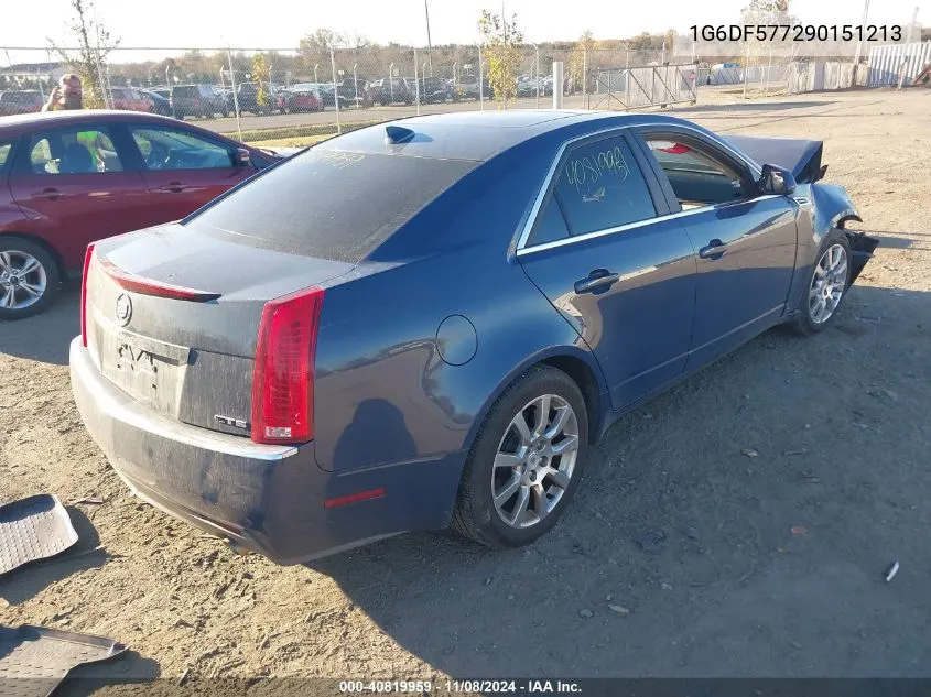 2009 Cadillac Cts Standard VIN: 1G6DF577290151213 Lot: 40819959