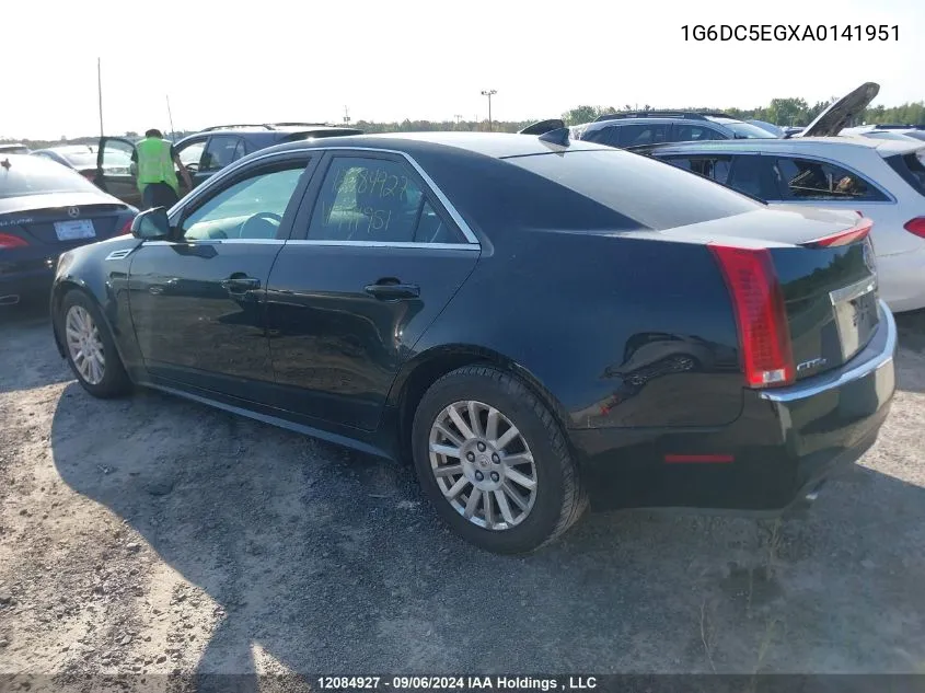 1G6DC5EGXA0141951 2010 Cadillac Cts Sedan