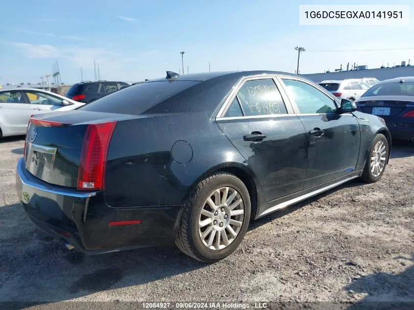 2010 Cadillac Cts Sedan VIN: 1G6DC5EGXA0141951 Lot: 12084927