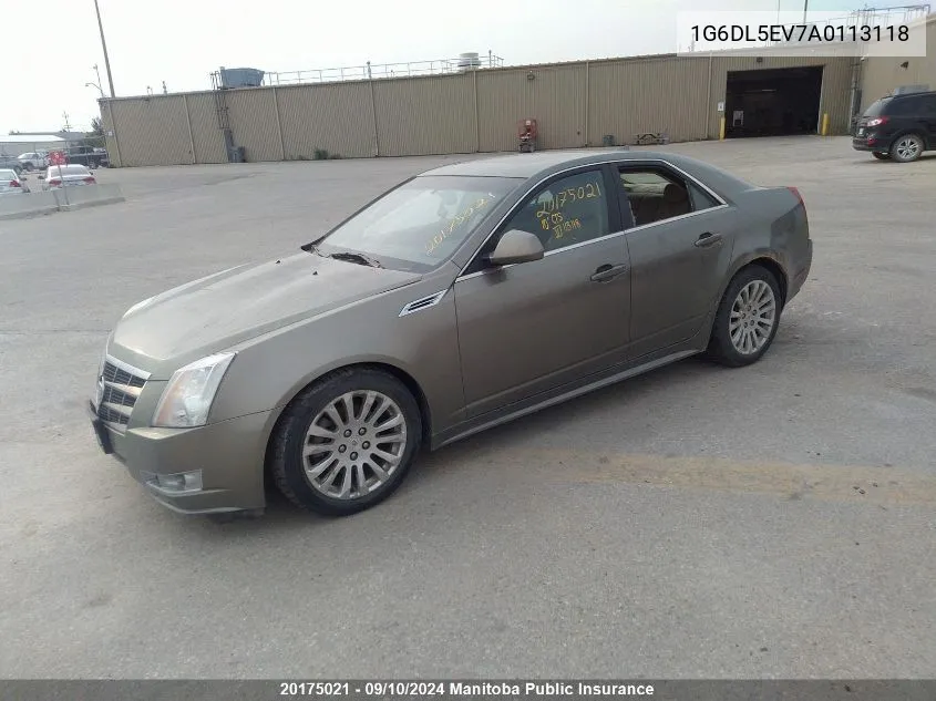 1G6DL5EV7A0113118 2010 Cadillac Cts 3.6L