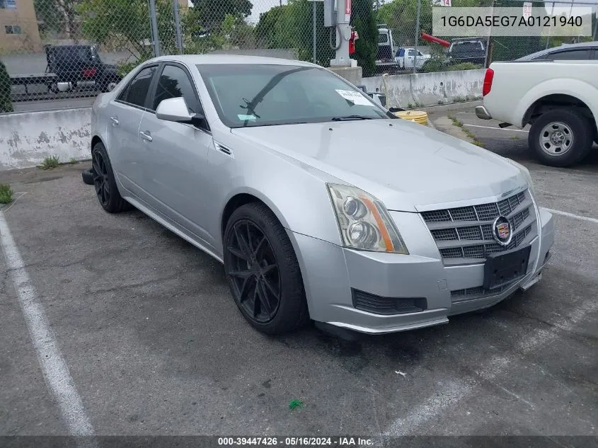 2010 Cadillac Cts Standard VIN: 1G6DA5EG7A0121940 Lot: 39447426