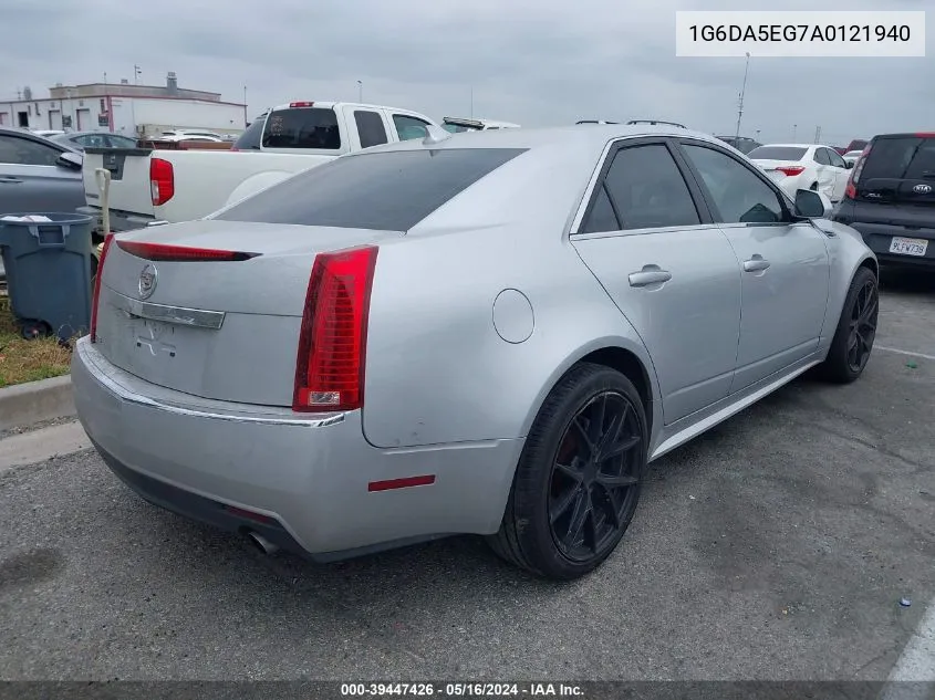 2010 Cadillac Cts Standard VIN: 1G6DA5EG7A0121940 Lot: 39447426