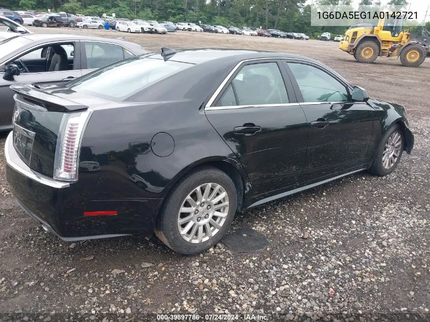 2010 Cadillac Cts Standard VIN: 1G6DA5EG1A0142721 Lot: 39897786