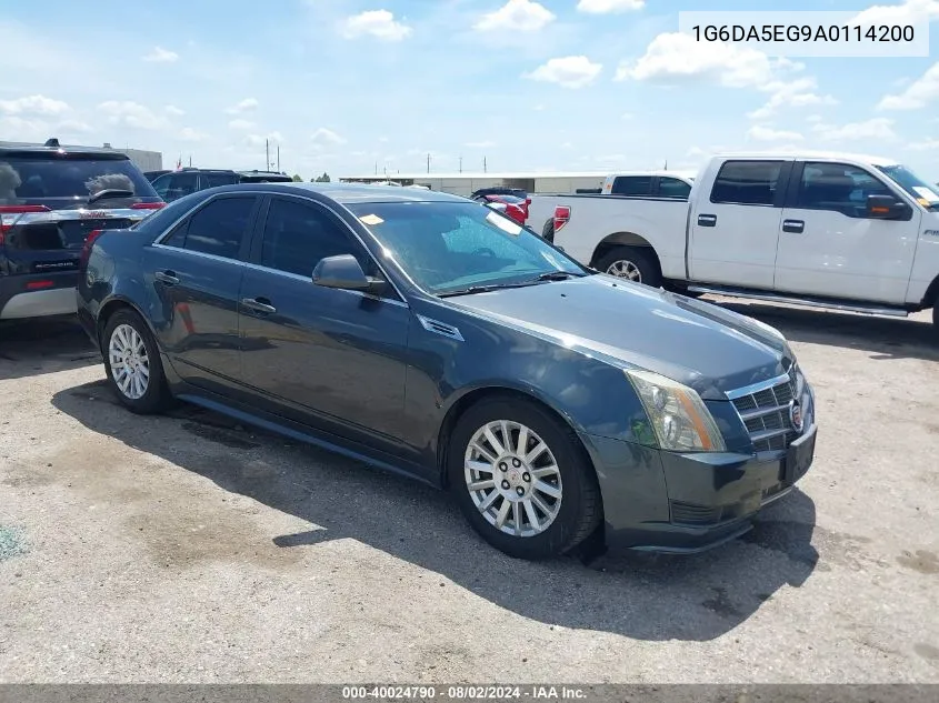 2010 Cadillac Cts Standard VIN: 1G6DA5EG9A0114200 Lot: 40024790