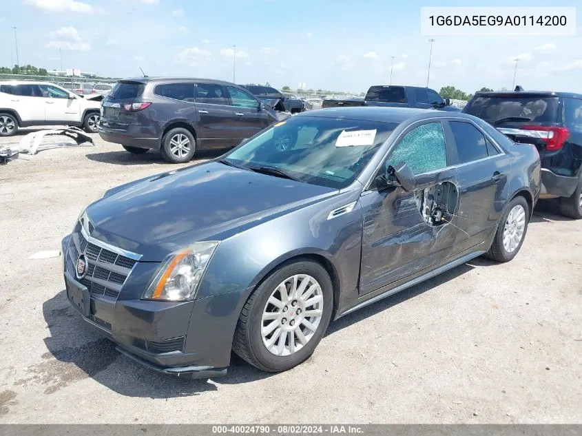 2010 Cadillac Cts Standard VIN: 1G6DA5EG9A0114200 Lot: 40024790