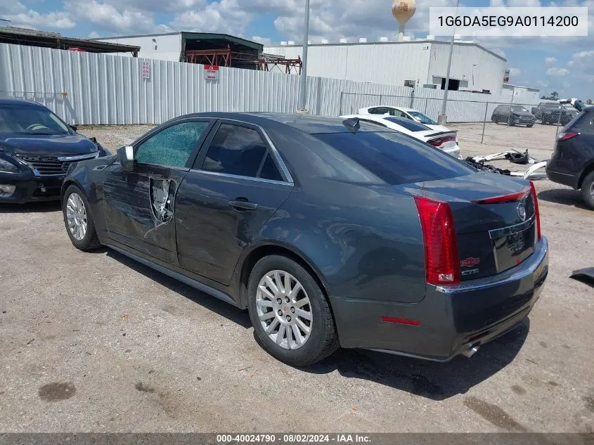 2010 Cadillac Cts Standard VIN: 1G6DA5EG9A0114200 Lot: 40024790