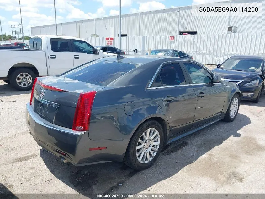 2010 Cadillac Cts Standard VIN: 1G6DA5EG9A0114200 Lot: 40024790