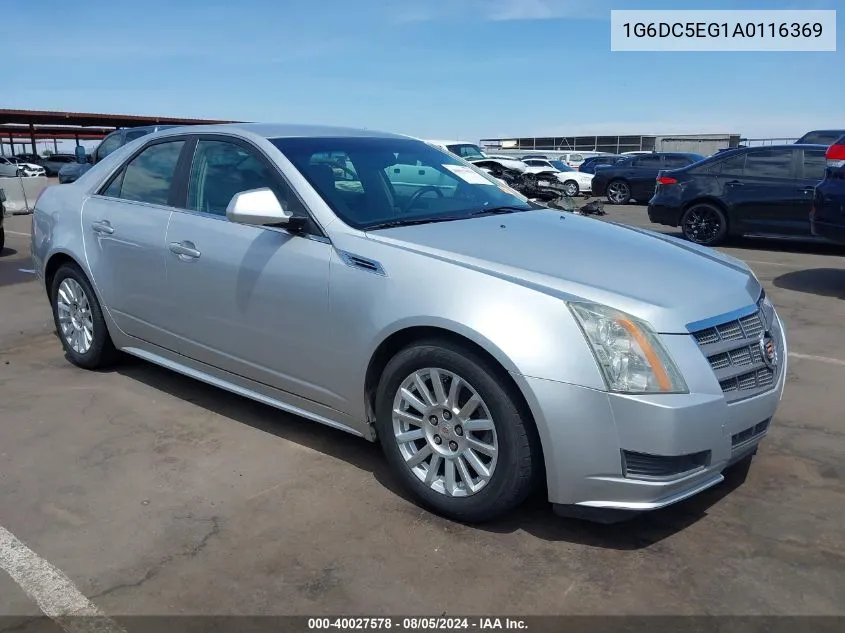 2010 Cadillac Cts Standard VIN: 1G6DC5EG1A0116369 Lot: 40027578