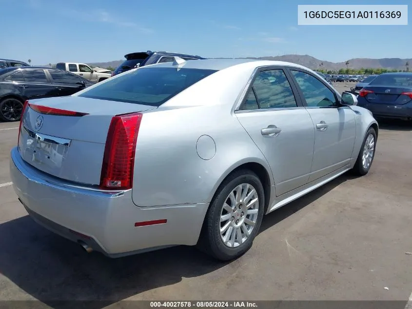 2010 Cadillac Cts Standard VIN: 1G6DC5EG1A0116369 Lot: 40027578