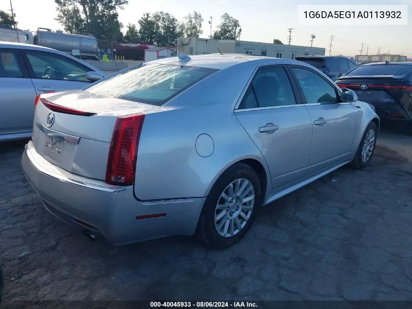 2010 Cadillac Cts Standard VIN: 1G6DA5EG1A0113932 Lot: 40045933