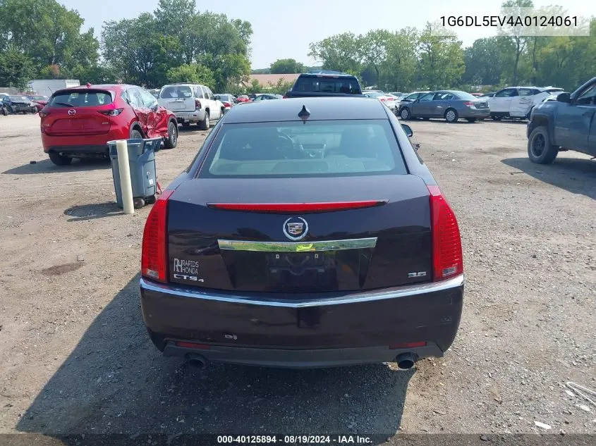 2010 Cadillac Cts Standard VIN: 1G6DL5EV4A0124061 Lot: 40125894