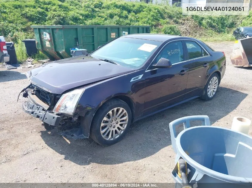 2010 Cadillac Cts Standard VIN: 1G6DL5EV4A0124061 Lot: 40125894