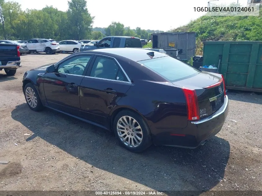 2010 Cadillac Cts Standard VIN: 1G6DL5EV4A0124061 Lot: 40125894