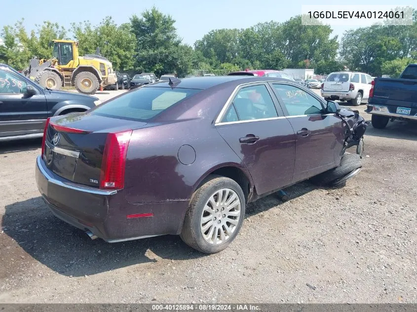 2010 Cadillac Cts Standard VIN: 1G6DL5EV4A0124061 Lot: 40125894