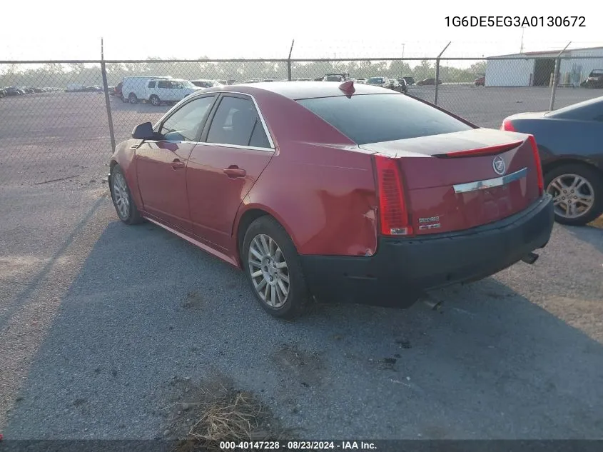 1G6DE5EG3A0130672 2010 Cadillac Cts Luxury