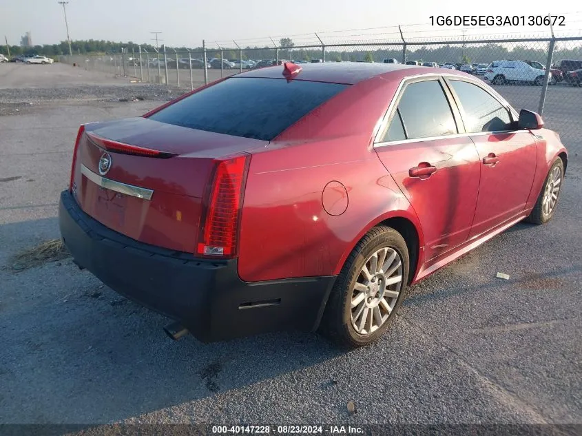 2010 Cadillac Cts Luxury VIN: 1G6DE5EG3A0130672 Lot: 40147228