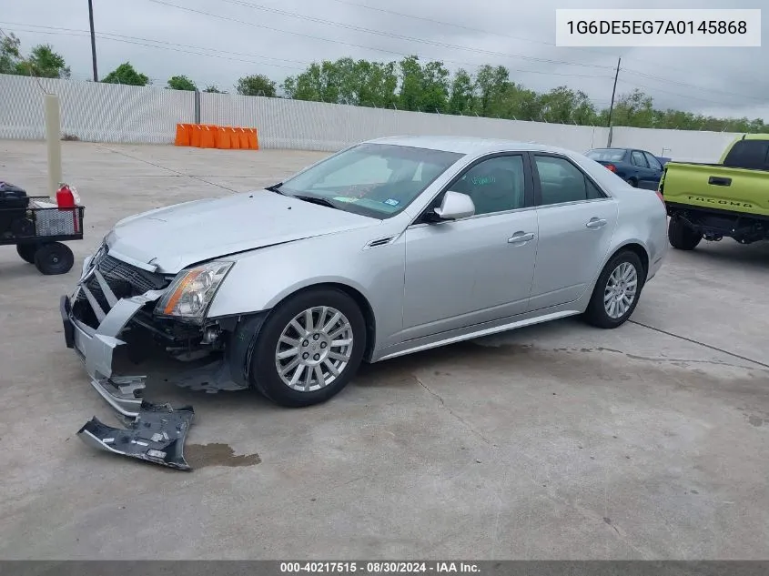 2010 Cadillac Cts Luxury VIN: 1G6DE5EG7A0145868 Lot: 40217515