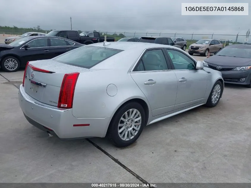 1G6DE5EG7A0145868 2010 Cadillac Cts Luxury