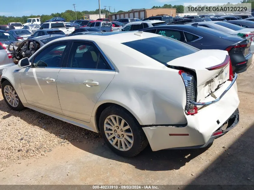 2010 Cadillac Cts Luxury VIN: 1G6DF5EG6A0120229 Lot: 40233910