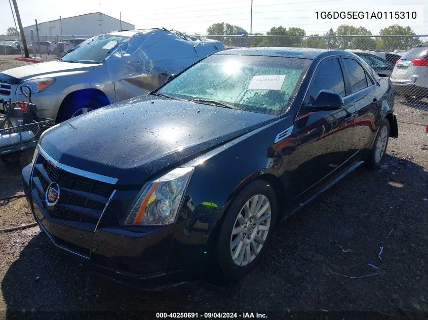 2010 Cadillac Cts Luxury VIN: 1G6DG5EG1A0115310 Lot: 40250691