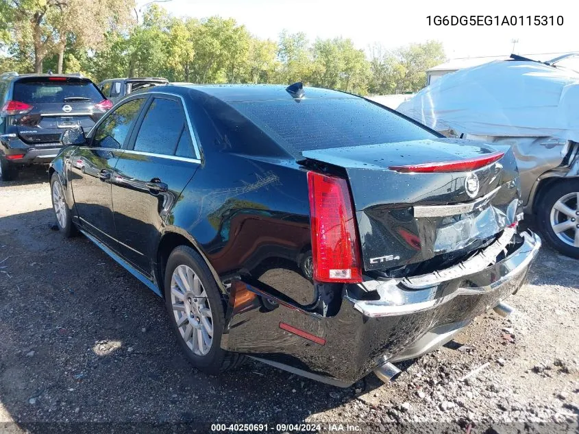 1G6DG5EG1A0115310 2010 Cadillac Cts Luxury