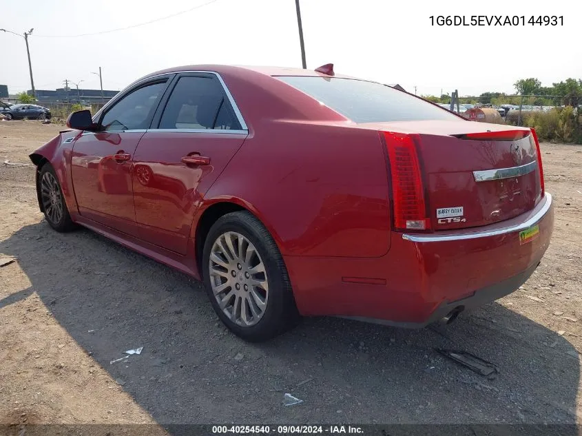 2010 Cadillac Cts Standard VIN: 1G6DL5EVXA0144931 Lot: 40254540