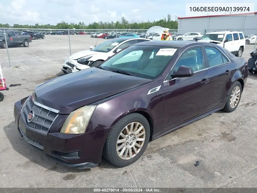 2010 Cadillac Cts Luxury VIN: 1G6DE5EG9A0139974 Lot: 40270014