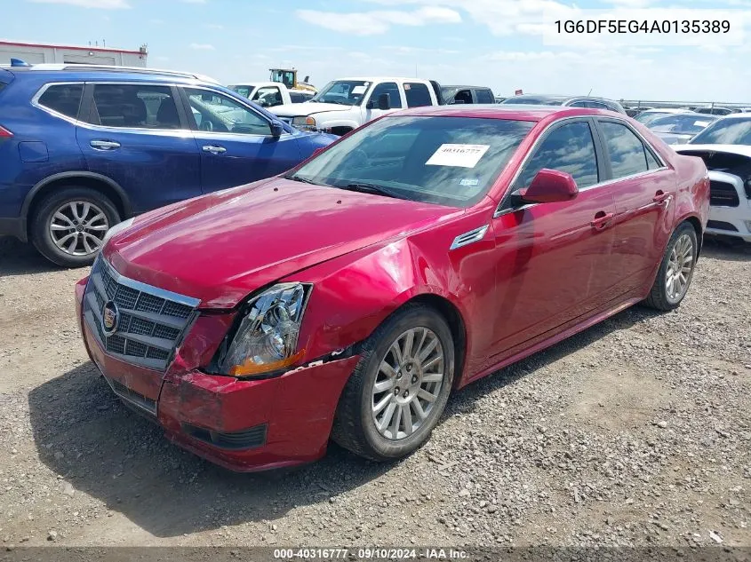 1G6DF5EG4A0135389 2010 Cadillac Cts Luxury