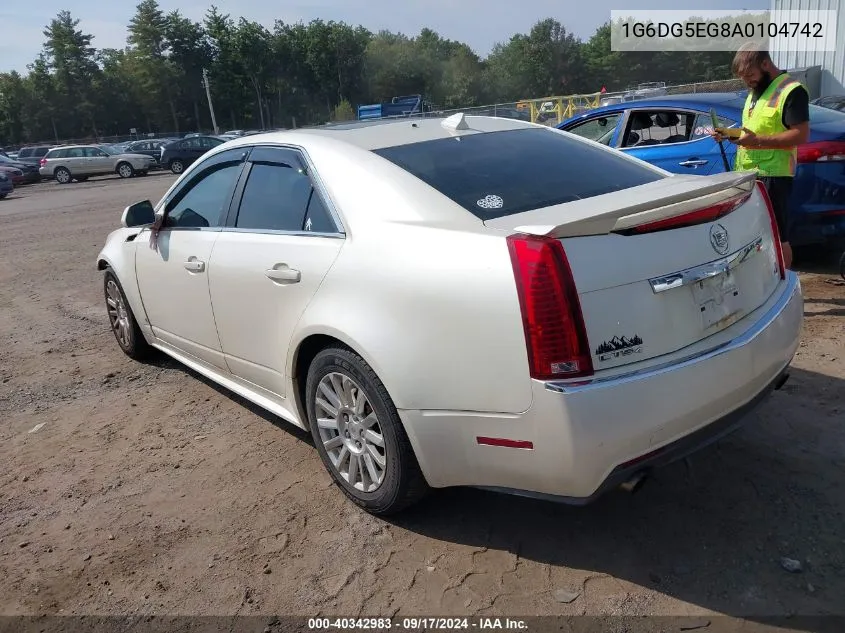 2010 Cadillac Cts Luxury VIN: 1G6DG5EG8A0104742 Lot: 40342983