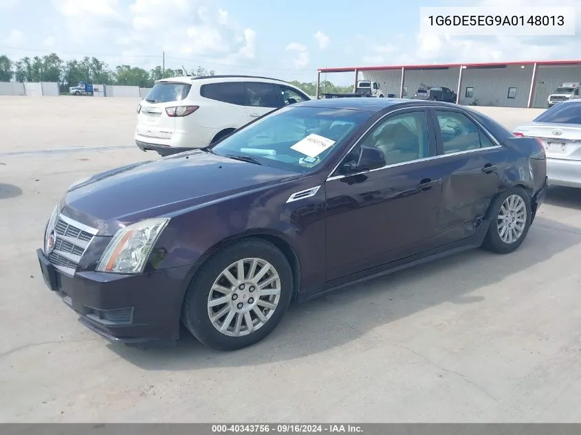 2010 Cadillac Cts Luxury VIN: 1G6DE5EG9A0148013 Lot: 40343756