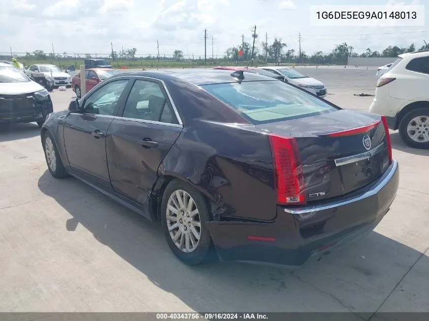 2010 Cadillac Cts Luxury VIN: 1G6DE5EG9A0148013 Lot: 40343756