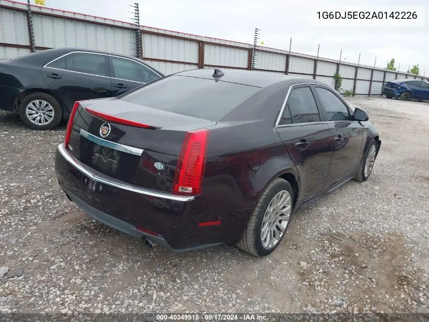 2010 Cadillac Cts Performance VIN: 1G6DJ5EG2A0142226 Lot: 40349918