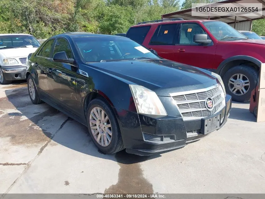 2010 Cadillac Cts Luxury VIN: 1G6DE5EGXA0126554 Lot: 40363341