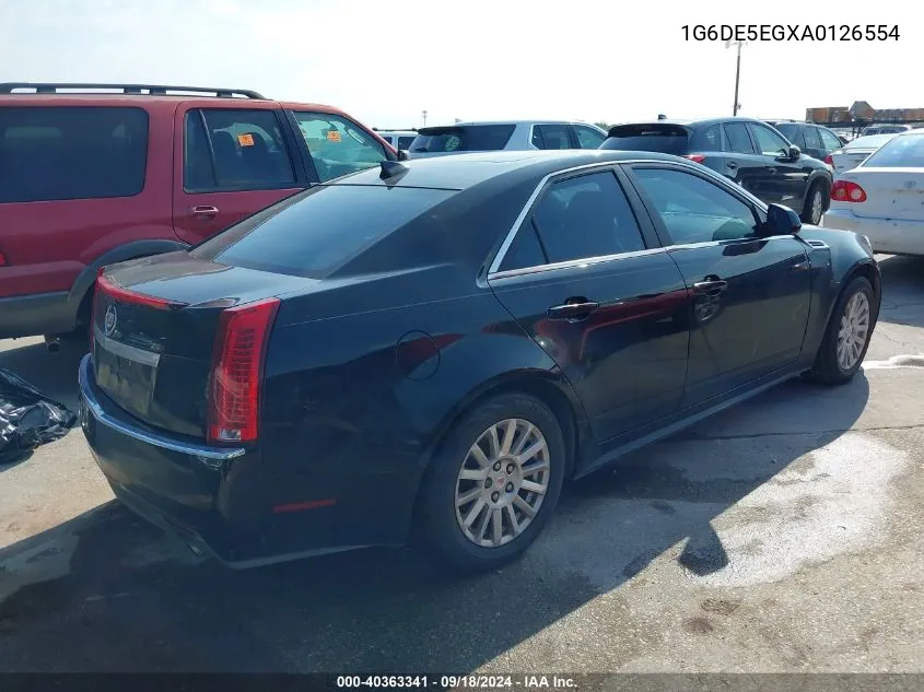 2010 Cadillac Cts Luxury VIN: 1G6DE5EGXA0126554 Lot: 40363341