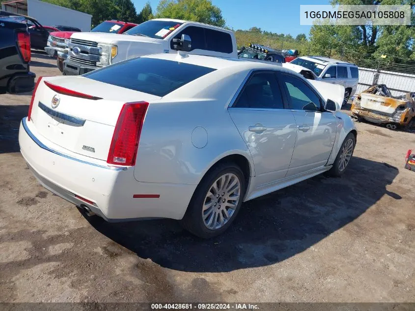 2010 Cadillac Cts Performance VIN: 1G6DM5EG5A0105808 Lot: 40428681