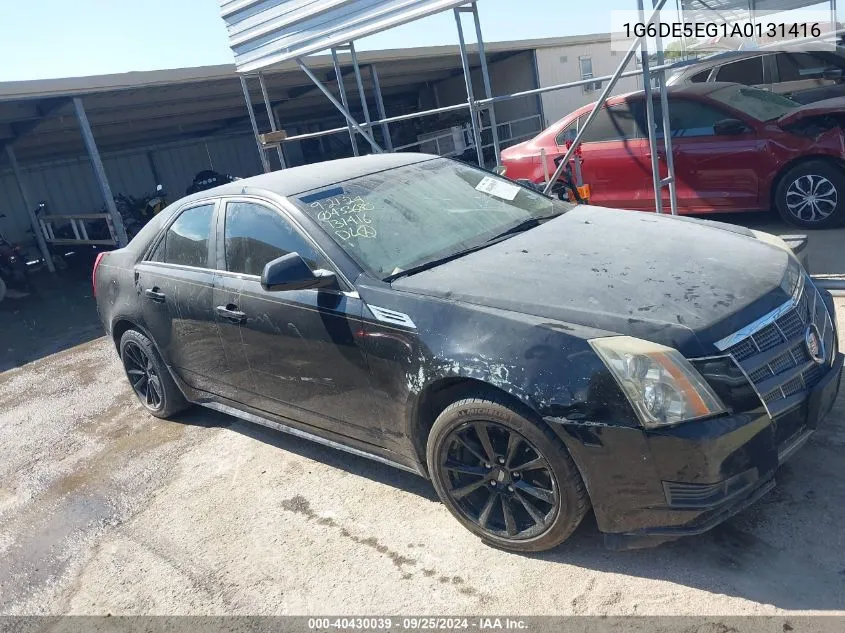 2010 Cadillac Cts Luxury VIN: 1G6DE5EG1A0131416 Lot: 40430039