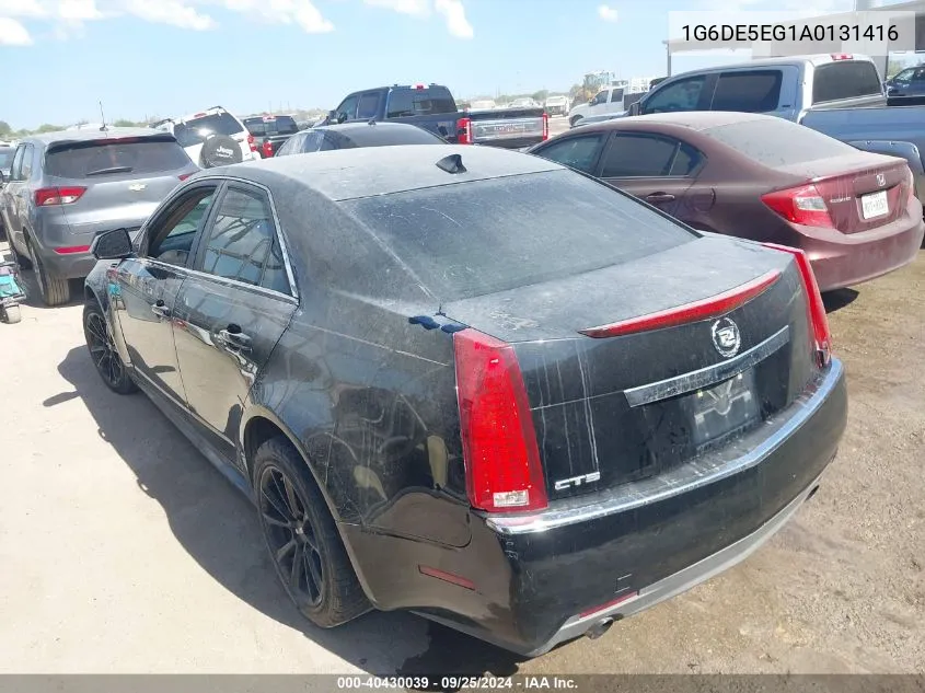 2010 Cadillac Cts Luxury VIN: 1G6DE5EG1A0131416 Lot: 40430039