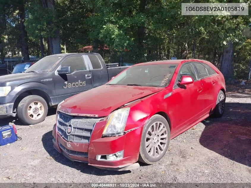 2010 Cadillac Cts Premium VIN: 1G6DS8EV2A0105819 Lot: 40446931