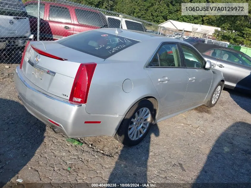 2010 Cadillac Cts Standard VIN: 1G6DJ5EV7A0129972 Lot: 40499235