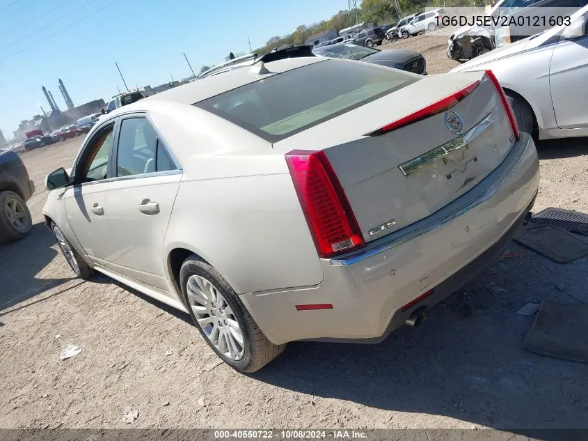 2010 Cadillac Cts Standard VIN: 1G6DJ5EV2A0121603 Lot: 40550722